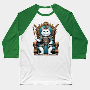 the king of white cats Baseball T-Shirt